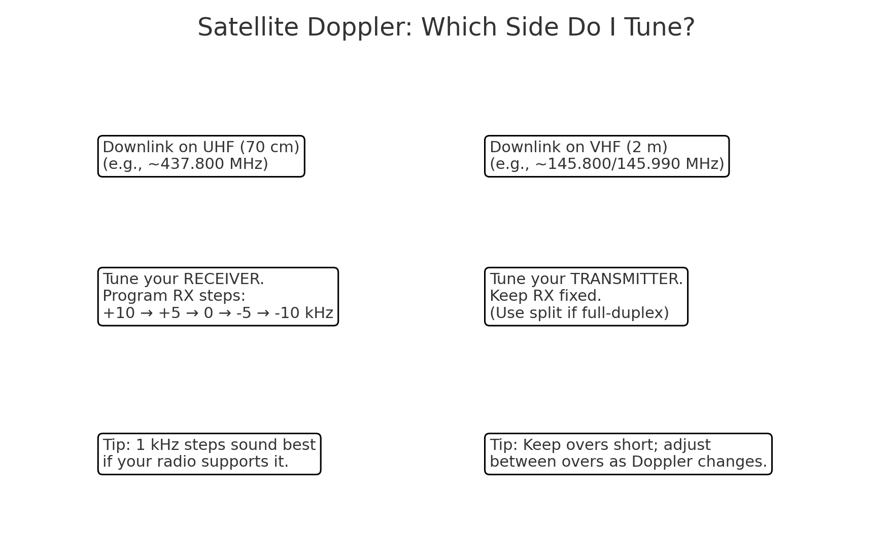 Decision graphic: which side do I tune for Doppler